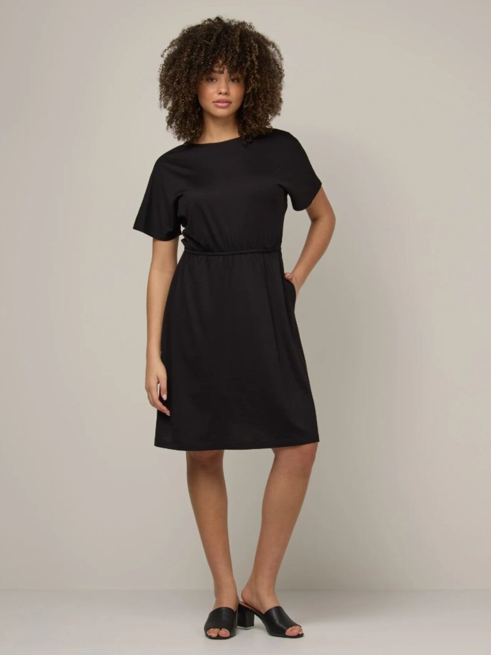 Wool& Brooklyn Reversible Dress - Large LONG - merino wool Redwood short sleeve - Picture 6 of 12